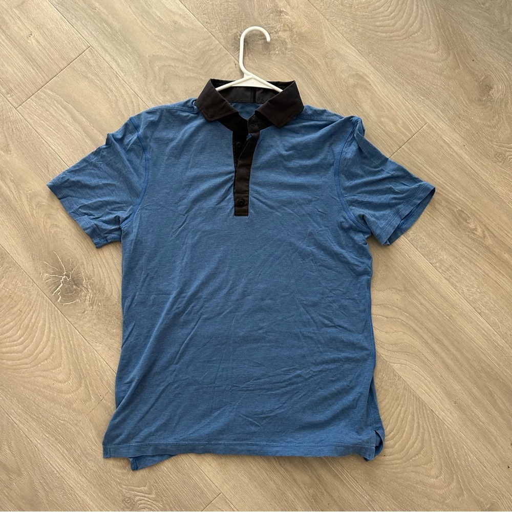 Lululemon Blue Polo Shirt (FREE SHIP ALWAYS)